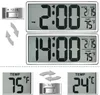 Extra Gran visión Digital Reloj de pared Jumbo Reloj de alarma 13.8 "Pantalla LCD Alarma SN CALENDARIO INTERIOR BBYSIO BDESPORTS