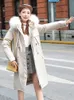 Parka d'hiver pour femmes Style coréen Slim Jacket Femmes Long Manteau rembourré en coton Plus Size Vestes pour femmes Brodé Femme 201125