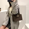 Designer- Kvinnors handväska Enkel högkvalitativ designer Höst och vinter damer PU Läder Shopping Travel Shoulder Bag
