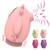 NXY Vibroators Секс Вибратор для Женщины G Spot Nipple Клитором Стимелюлятор Облизывания Язык Присоска 0104