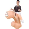 Penis Inflatable costume Cosplay Sexy Funny Blow Up Suit Party costume Fancy Dress Halloween for Adult Dick Jumpsuit1188o