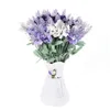 10 teste Lavender Artificial Flowers Wedding Bridal Bruquet Party House Soggiorno fiori decorativi bouquet di piante verdi15660115