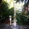 14 inches Glass Water bong pipe hookahs With Tire Style And Honeycomb bong Diffuser Percolator bong wholasale