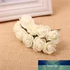 2,5 centímetros 12pcs Bouquet Flor PE Mini Rose Artificial Flor Espuma para Diy Wedding Candy Caixa Cartoon Doll Acessórios de cabelo de materiais