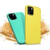 Palha de trigo Eco-amigável TPU Soft Casos de telefone biodegradáveis ​​para iPhone 14 13 12 mini 11 Pro máximo xr xs 8 7 6 Plus S22 S21 Ultra S21 Fe A32 A72 A13 A53 A33 Case ambiental A33