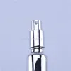 12st tomt UV-elektroplattor Silver Parfym Cream Spray Lotion Pump Refillable Essential Oil Dropper Glass Flaskor 201013