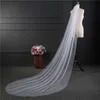 Bridal Veils 1 tier schattige rand bruid bruiloft sluier elegante korte sluier met kam ellebooglengte