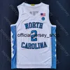 2020 New North Carolina College Basketball Jersey NCAA 2 Cole Anthony White All Stitched och Broderi Män Ungdomsstorlek