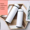 17 Unzen 500 ml Sublimation weiß gerade Temperatur Wasserflasche Edelstahl doppelwandige Vakuum Kaffeetasse Geschenke für Mann