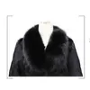 High Quality Winter Warm Faux Fur Coats Jackets Women Furry Short Faux Fox Fur Collar Jacket Plus Size Overcoat