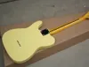 Fabriksanpassad ljusgul elektrisk gitarr med lönn fretboardblack pickguardchrome hardwarecan vara anpassad9091977