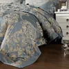 Luxury Jacquard Bedbing Set 4/6 Шелковые хлопчатобумажные полые подоюзные набор набор наволочки. Пончатая постельное белье льняное одеяло Queen king Size T200706