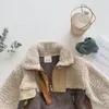 WLG Kids Winter Coats 아기 PU 패치 워크가 칼라 긴 소매 겉옷 소년 소녀 따뜻한 두꺼운 옷 1-6 년 201104