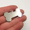 10pcs Dog Bone Charms 25*43mm Stamping Blank Tag Stainless Steel Pendants Metal Charms for DIY Necklaces Jewelry Making