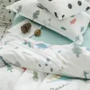 Svetanya Dinosauro Lenzuolo Federa Copripiumino Set biancheria da letto in cotone Bambini Adolescenti Biancheria da letto Singola Queen Full Double Size 201210