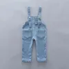 Spring Autumn Children Cotton Clothes Baby Girls Suit fot Hooded denim Bib Pants 2Pcs/sets Out Kid Fashion Clothing sets 211224