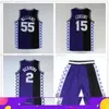 Stitched custom 15 cousins 2 richmond 55 williams Retro Purple Black Jersey women youth mens basketball jerseys XS-6XL NCAA