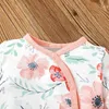 Kids Rompertjes Meisjes Bloem Print Romper Zuigeling Peuter Bloemen Jumpsuits met Hoofdband Lente Herfst Mode Baby Klimmen Kleding