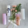 20oz Glitter Skinny Tumbler Double Wall Wine Mug Insulated Stainless Steel Glass Shimmer Water Cup With Seal Lids