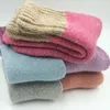 Autumn Winter Plus Thick Wool And Rabbit Hair Keep Warm Kids Socks Terry Inside Soft Boys Girls High Quality Socks 3-12 Y 201112