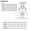 1pc Hiquality UPVC ID 20253240mm 게이트 정밀 흐름 제어 PVC Sluice Garden 관개 수족관 PVC T200530