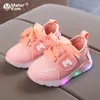 Size 2130 Baby Flashing Lights Sneakers Toddler Little Kid LED Sneakers Luminous Shoes Boys Girls Sport Running Shoes LJ42436632407300