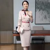 Two Piece Dress Autumn And Winter Work Clothes Women's Suit Skirt Two-piece Temperament Ladies Jacket Slim Professional Wear Female1