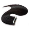 Invisible Tape Remy Hair Extensions Human Hair Virgin Hair Tape 100g/40st Naturlig Svart Brun Blond 20 22 24 26 28 tum