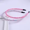 Xima 14 adet / grup Moda Kadınlar Süper Glitter Hairbands Kişilik El Yapımı Parlak Metal Bantlar Chic Saç Aksesuarları LJ201226