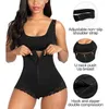 Postpartum Body Shaper Shapewear für schwangere Frauen Nahtlose Korsett Bummach Control Kolumbianische Gürtel Spitze Reißverschluss OpenBust Bodysuit 220104