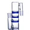 Ash Catcher Triple Fliter Perc 14mm Pipa per fumatori Giunto Accessori Bong per acqua Recycler Dab Rig Bong 18mm Maschio