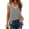 Women's T Shirts Women's T-Shirt Summer Tshirt Women Sexy Lace Deep V Neck Loose Female Tee Shirt Casual Vest Top Plus Size Blusas