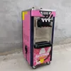 Kommerzielle vertikale Softeismaschine, drei Geschmacksrichtungen, Dessertautomat, LCD-Panel, Joghurtbereiter
