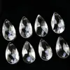 5pcs 30mm Crystal Prism Suncatcher Tear Drop Chandelier Parts Hanging Pendant Beads Garland Home Wedding Decor Ornament 2 Holes H jllYJC