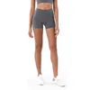 Yoga-Shorts, einfarbig, hohe Taille, Yoga-Hosen, Fitnessstudio-Kleidung, Damen-Leggings, Hüftheben, Laufen, Fitness, elastische Sport-Shorts, Höschen