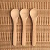 Wooden Jam Spoon Baby Honey Spoon Coffee Spoon New Delicate Kitchen Using Condiment Small 12.8*3cm LX3546