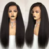 Kinky Straight Wig HD Glueless Full Lace Human Hair Wigs 여성 30 인치 풀 레이스 가발 가짜 두피 250 밀도 가발 6674996