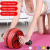 TPR Abdominal Wheel Roller Trainer Fitness Equipment Gym Hem Övning Body Building Belly Core Trainer T200506