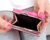 Short Women's Japanese And Korean PU Leather wallet Umbrella Magnetic Buckle Money Clip Wallet Card Case Purse