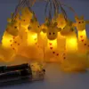 Nouveau LED Cartoon Licorne Lampe Silicone Animal String Fée Lumière Batterie Alimenté Pour Noël Bébé Enfants Chambre Nouvel An Décor 201023