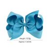 40 Colors 6 Inch Fashion Baby Ribbon Bow Hairpin Clips Girls Large Bowknot Barrette Kids Hair Boutique Bows Children Hair Accessories KFJ125