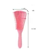 Brosse démêlante pour cheveux naturels, brosse démêlante pour cheveux afro américains 3a à 4c crépus ondulés, bouclés, crépus, démêler facilement humide/sec