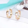 Hoop & Huggie Simple Gold Silver Color CZ Earrings For Women Cubic Zirconia Small Round Circle Classic Jewelry Accessories Gifts1
