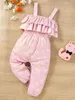 Mehrlagiger Cami-Jumpsuit mit Rüschenbesatz für Babys mit Blumenmuster SIE