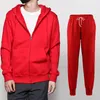 Vergelijk met Soortgelijke Items Mannen Set Sweatsuit Trainingspak Mannen Womens Hoodies + Broek Mens Kleding Sweatshirt Pullover Casual Tennis Sport Baske