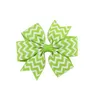 Baby tjejer hårklipp randiga bågar hairclips grosgrain band bowknot barettes barn hårnål diy barn hår tillbehör 17 färger dw6352