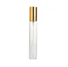 15ml Clear Mini Prov Raffillerbar Parfym Spray Glass Atomizer Flaska med Svart Gyllene Silver Lock Sn3253