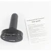 B6 Auto Charger Bluetooth FM-zender 2.1A Dual USB CARS MP3-speler Ondersteuning TF-kaart Handsfree-opladers met MIC