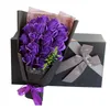 18pcs Creative Soap Artificial Flowers Bouquet Caixa de presente Rose Rose Dia dos Namorados Aniversário Presente Decorg3016495719
