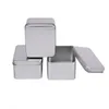 100st Square Tea Candy Storage Box Bröllop Favor Tin Box Sundries Hörlurar Kabel Organizer Container Receive Box Presentväska